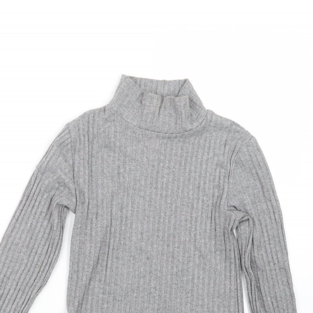 Topshop Womens Grey   Basic T-Shirt Size 8