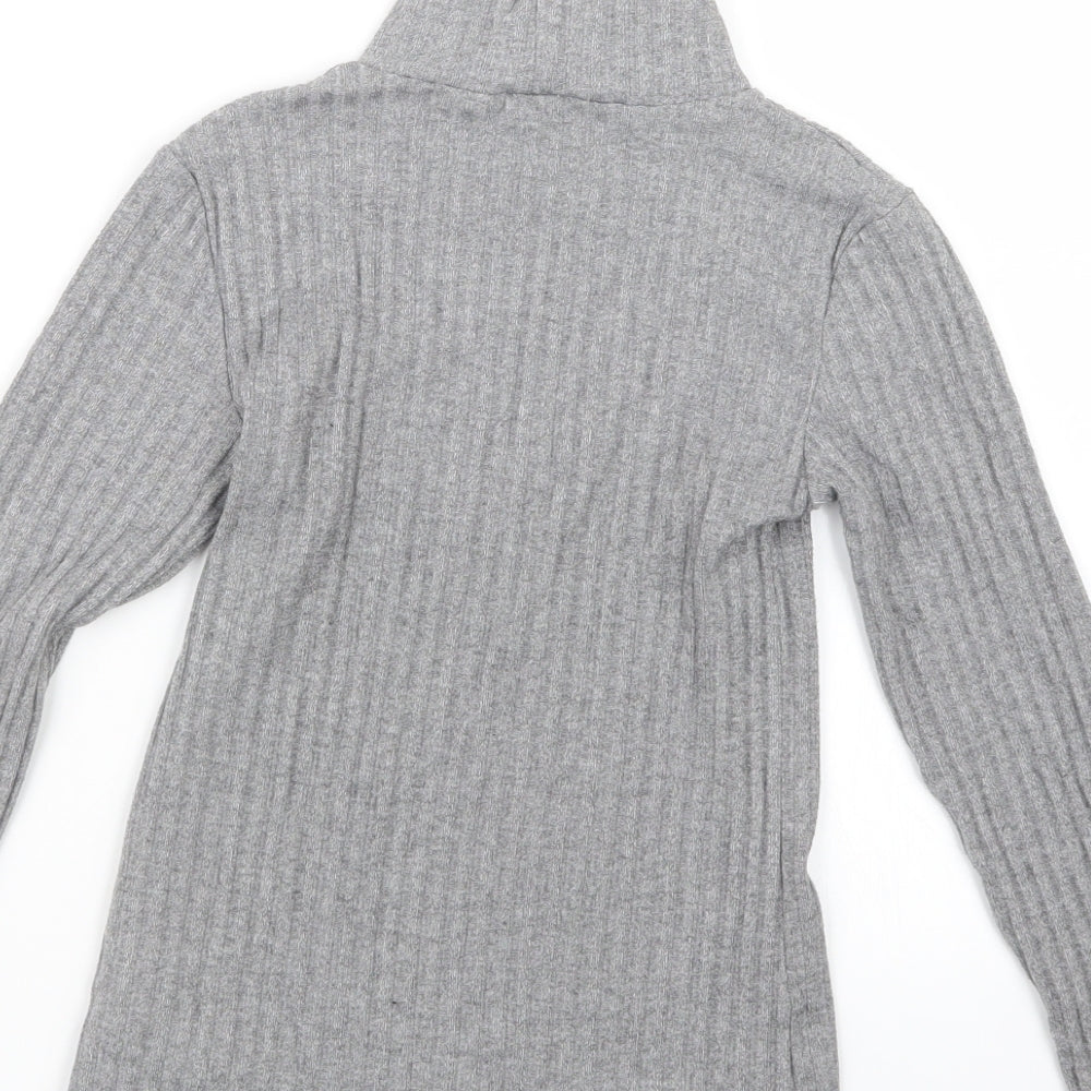 Topshop Womens Grey   Basic T-Shirt Size 8