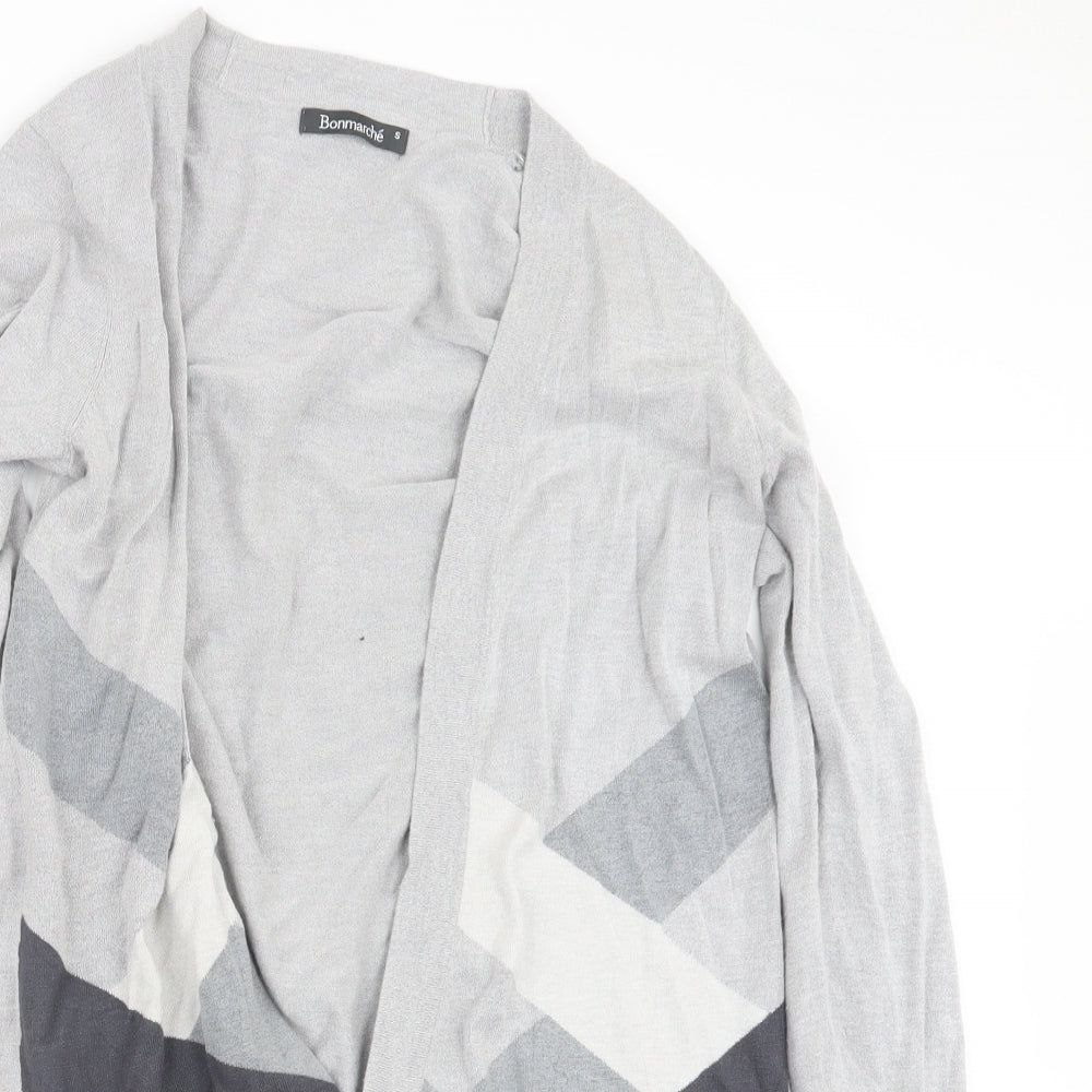 Bonmarché Womens Grey  Knit Cardigan Jumper Size S