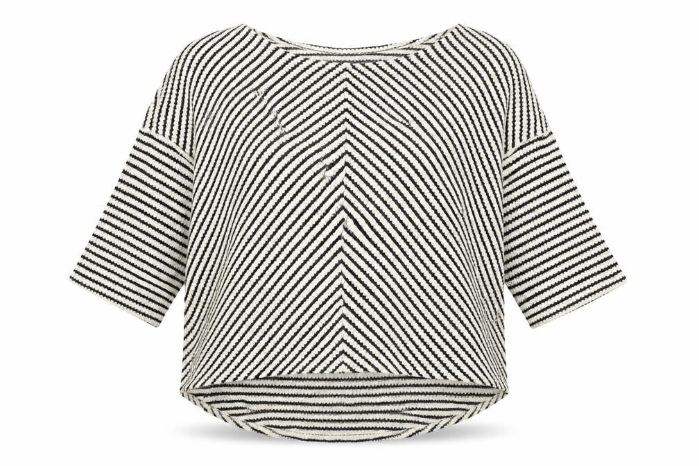 River Island Womens Blue Striped Knit Pullover Jumper Size 14