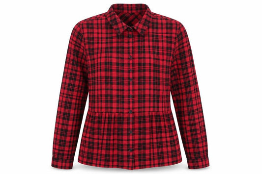 Jack Wills Womens Red Plaid  Basic Button-Up Size 6