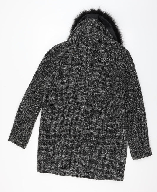 George Womens Grey   Overcoat Coat Size 8