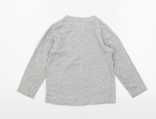 Matalan Boys Grey  Jersey Basic T-Shirt Size 6 Years  - Urban