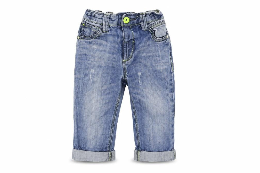 Front view of Next Baby Blue Denim Snow Pants Jeans, size 12-18, Months