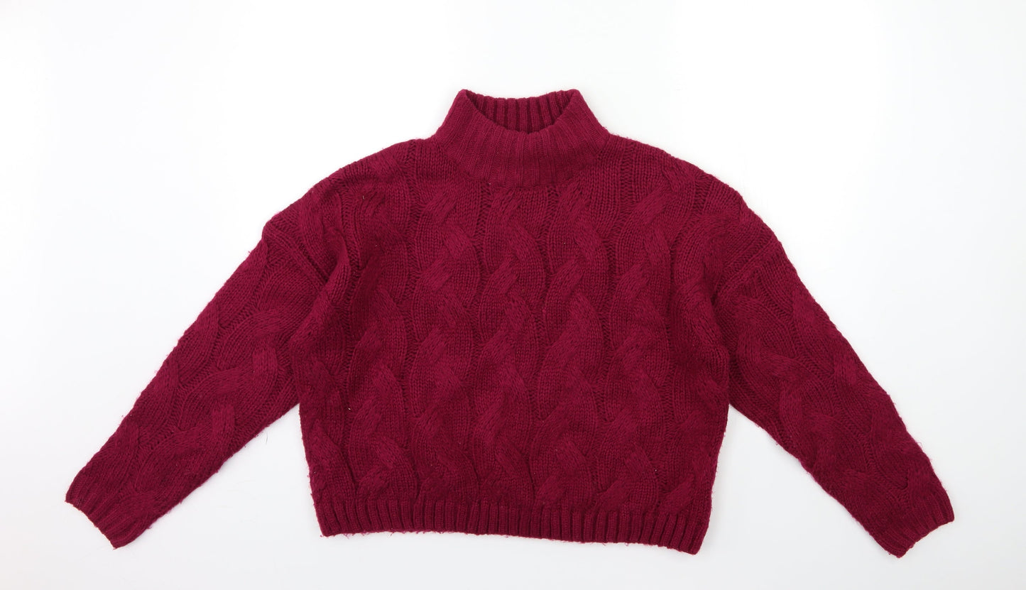 M&Co Womens Pink  Knit Pullover Jumper Size 12