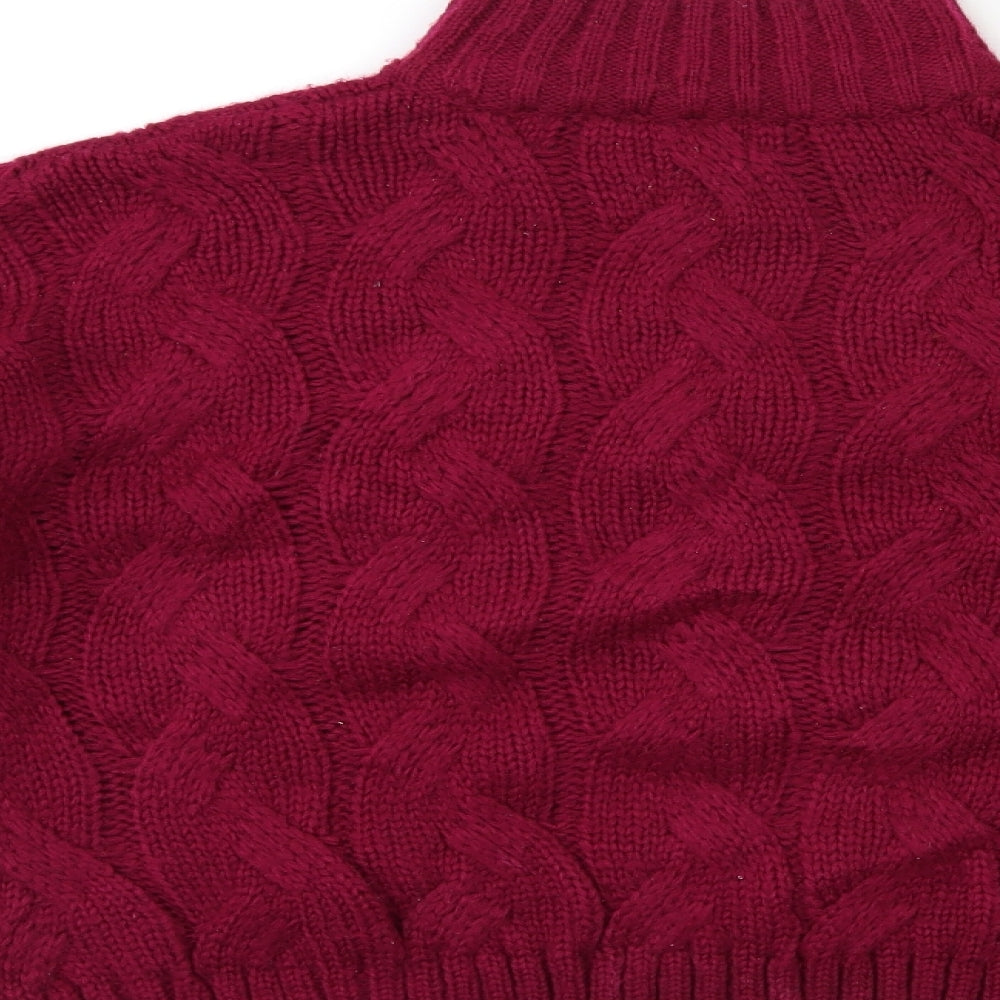 M&Co Womens Pink  Knit Pullover Jumper Size 12