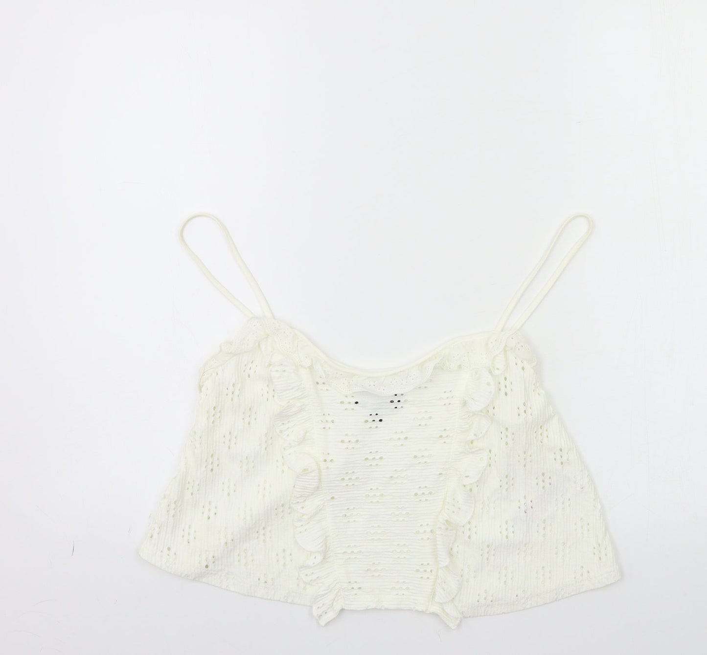 Topshop Womens White   Basic Tank Size 12