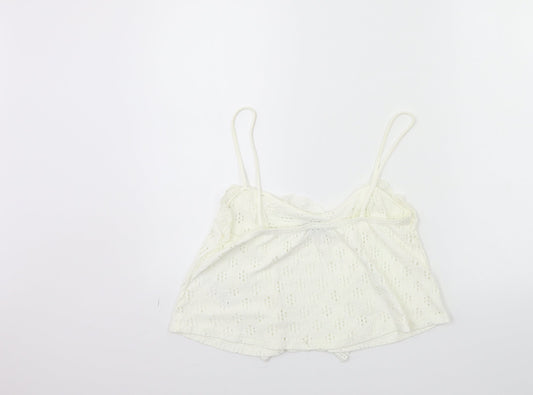 Topshop Womens White   Basic Tank Size 12