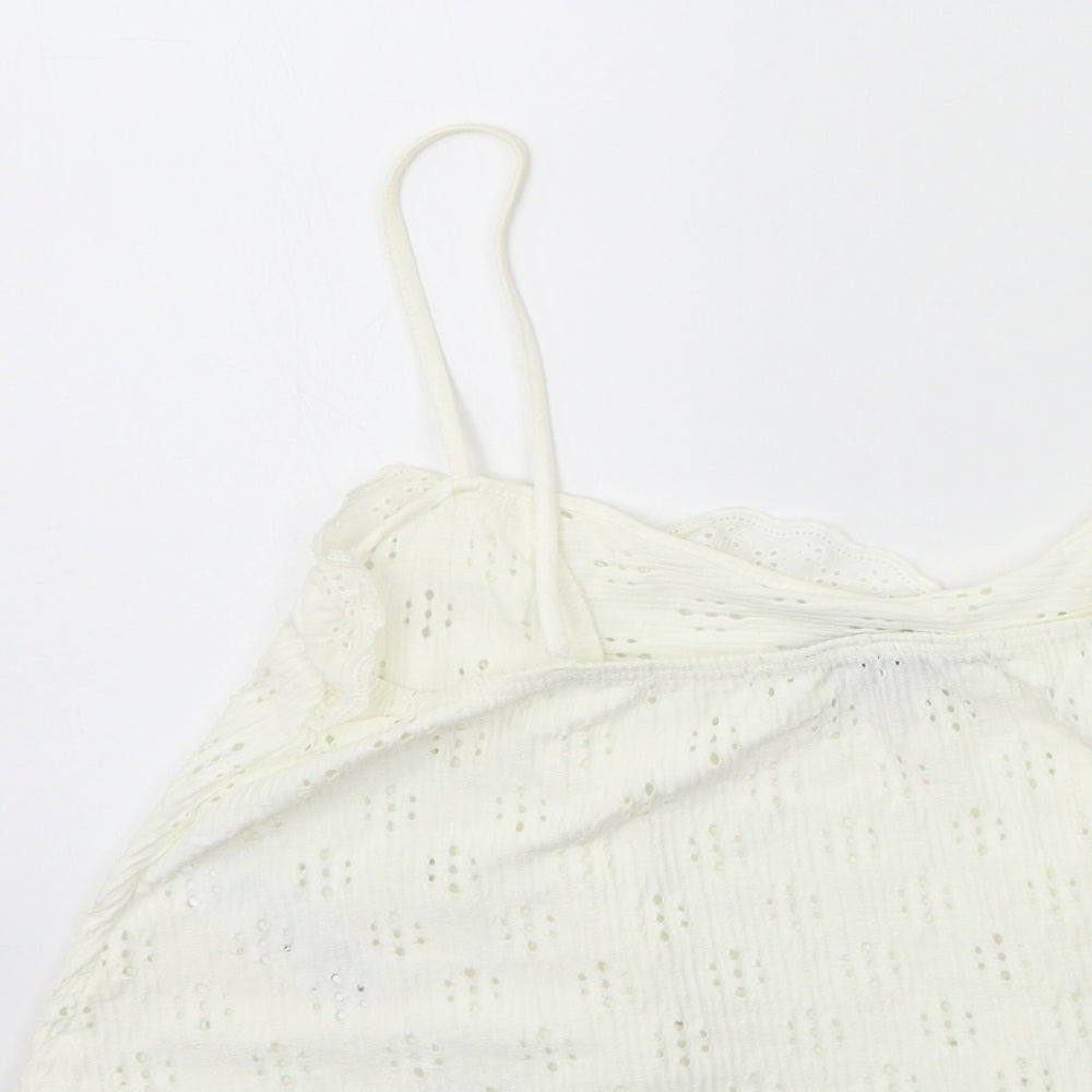 Topshop Womens White   Basic Tank Size 12
