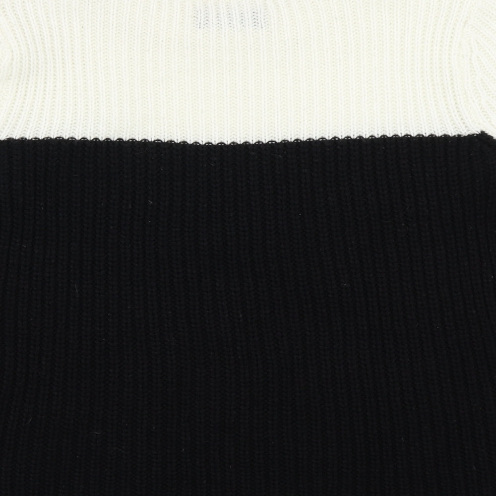 Papaya Womens White  Knit Pullover Jumper Size S
