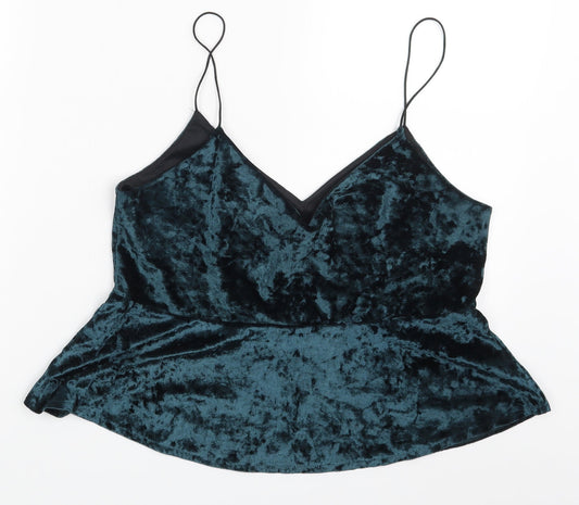 Lefties# Womens Green   Camisole Blouse Size M