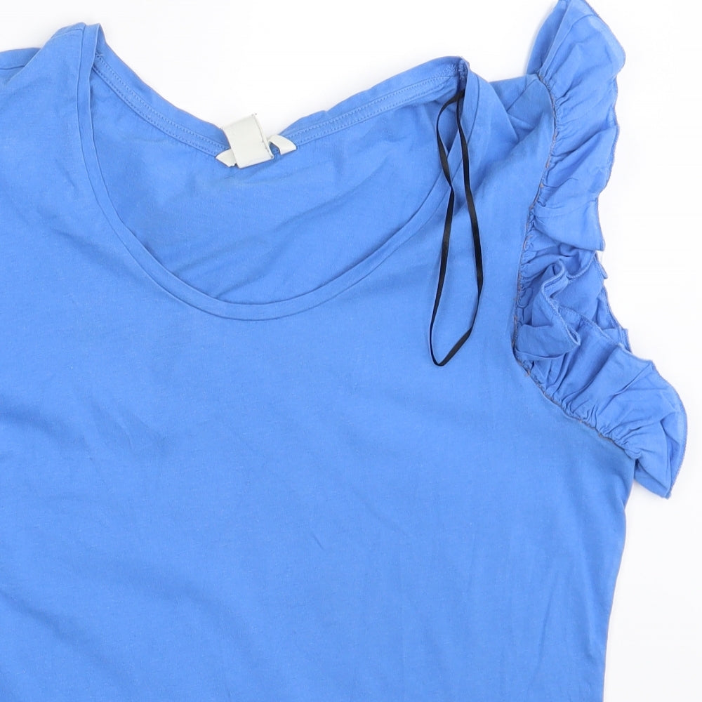 H&M Womens Blue   Basic T-Shirt Size L