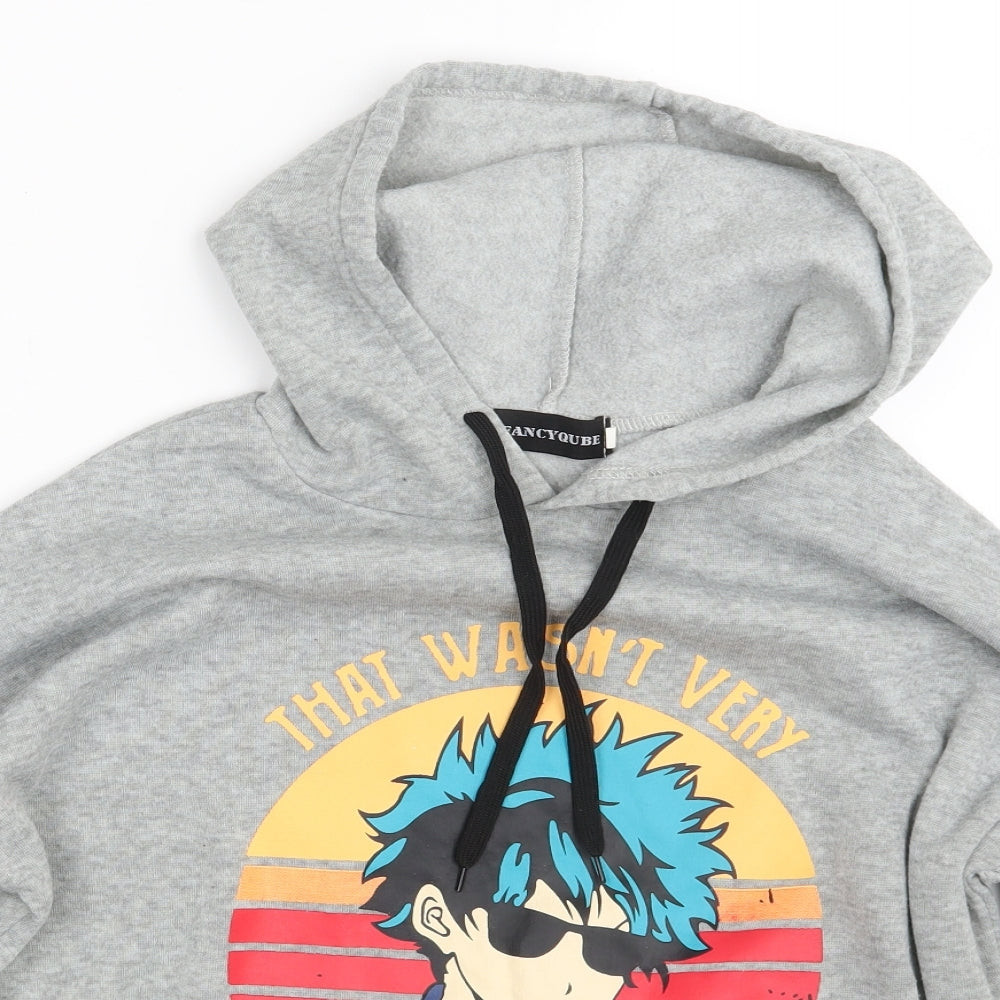 Fancyqube Boys Grey   Pullover Hoodie Size S