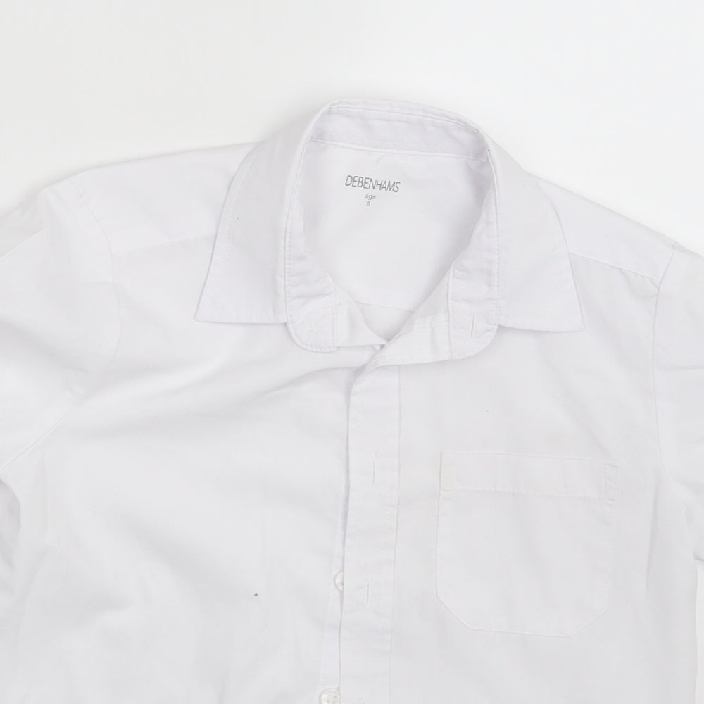 Debenhams Boys White   Basic Button-Up Size 8 Years