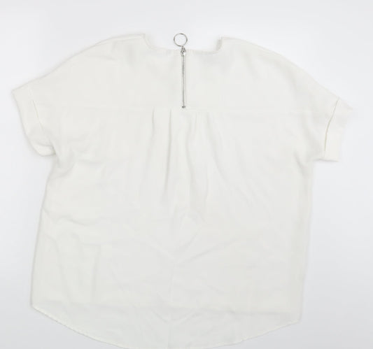 Preworn Womens Ivory   Basic Blouse One Size
