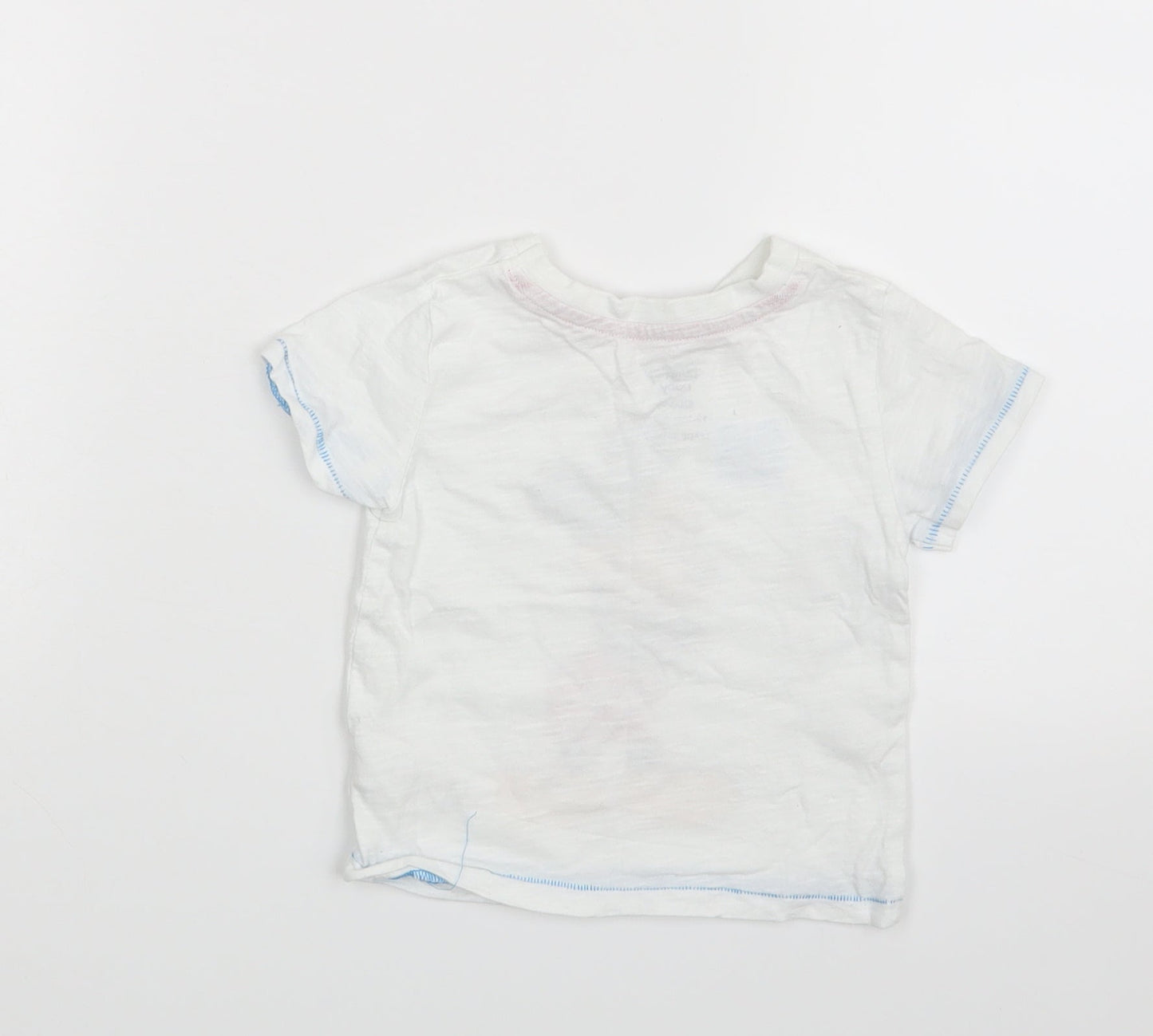 Disney Baby White   Basic T-Shirt Size 12-18 Months