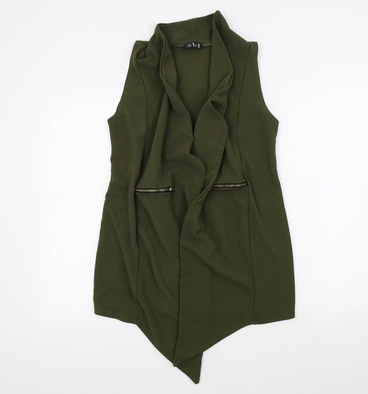 LE1-1 Womens Green   Jacket Waistcoat Size 8
