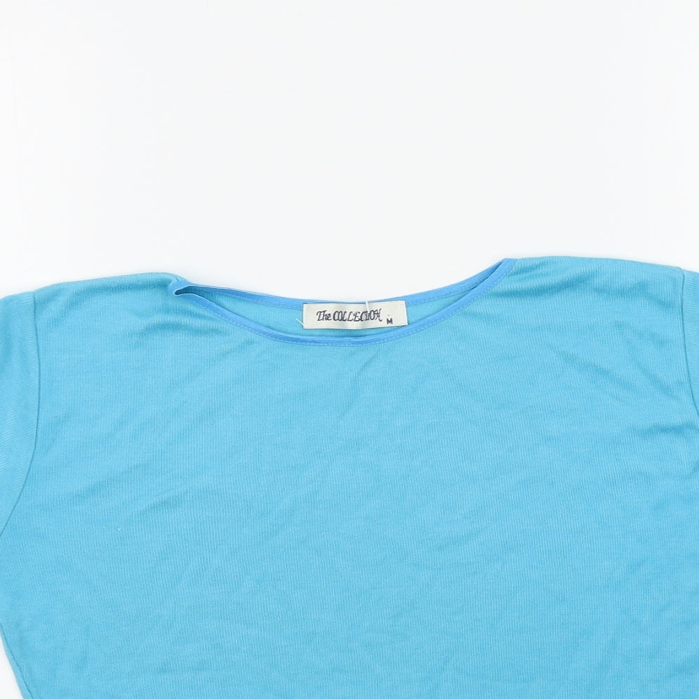 the collection Womens Blue Colourblock  Basic T-Shirt Size M