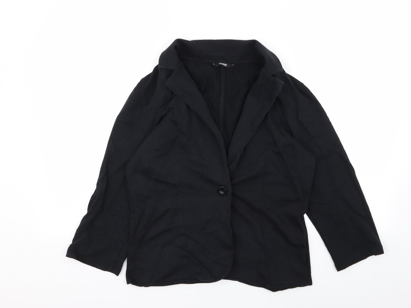 Asda George Womens Black   Jacket Blazer Size 12