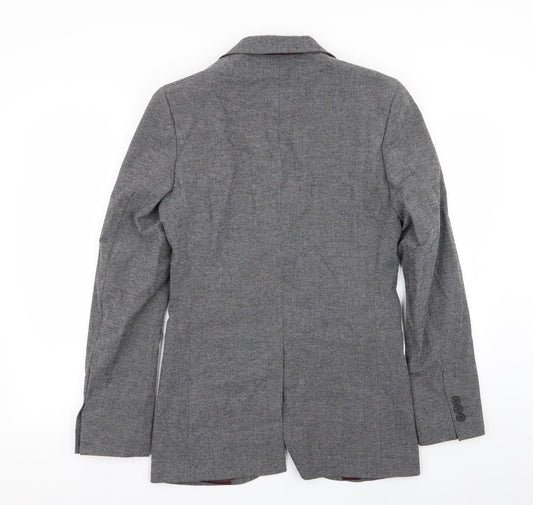 M&s Mens Grey   Jacket Blazer Size 34