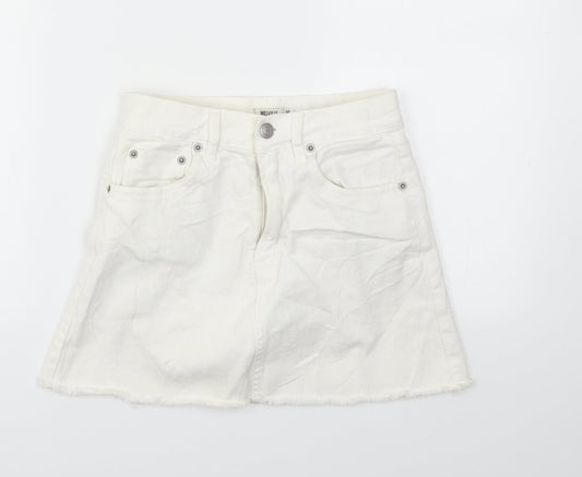MELVILE Womens White   Flare Skirt Size 4