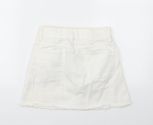MELVILE Womens White   Flare Skirt Size 4