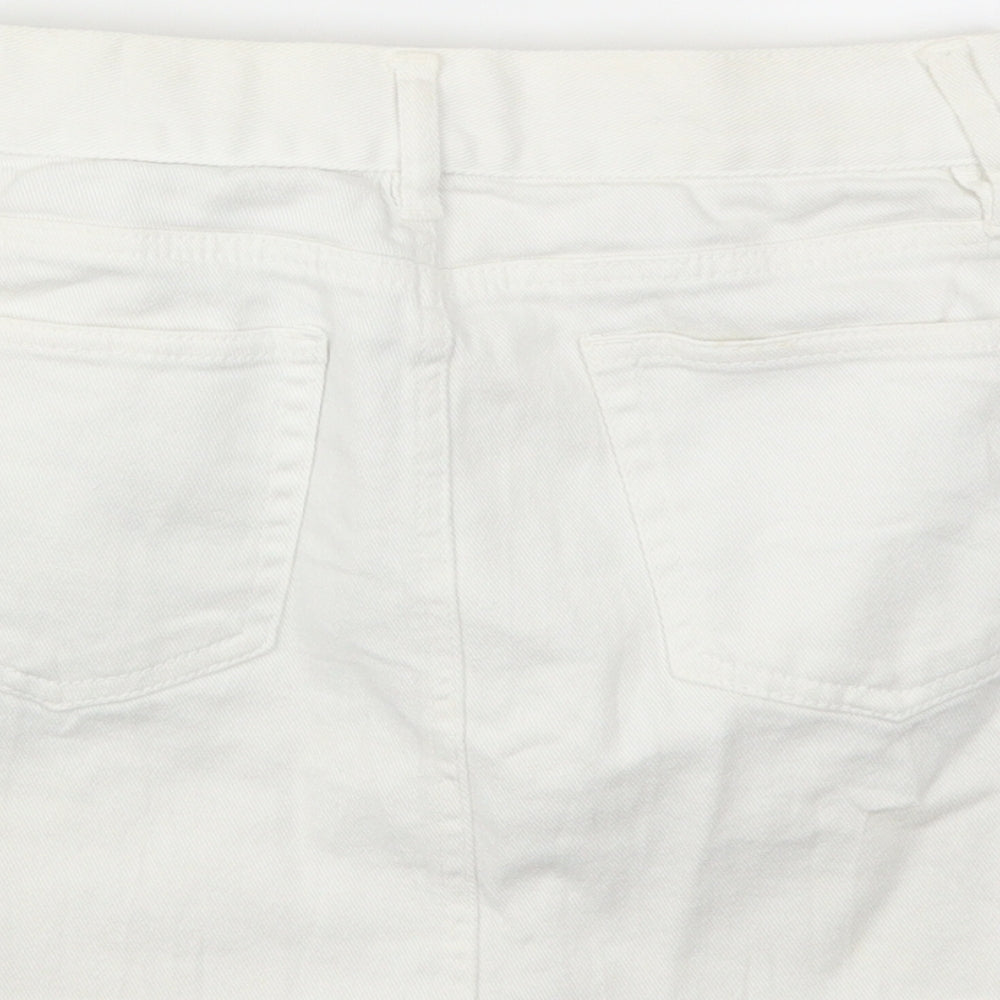 MELVILE Womens White   Flare Skirt Size 4