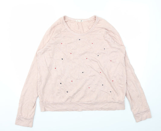 SUNDAY Womens Pink   Pullover Jumper Size M