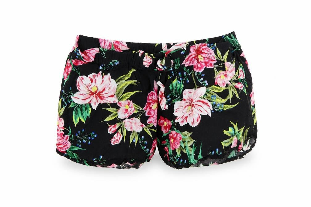 Primark Womens Multicoloured Fair Isle  Cut-Off Shorts Size 4 - Stretch waistband