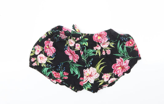 Primark Womens Multicoloured Fair Isle  Cut-Off Shorts Size 4 - Stretch waistband