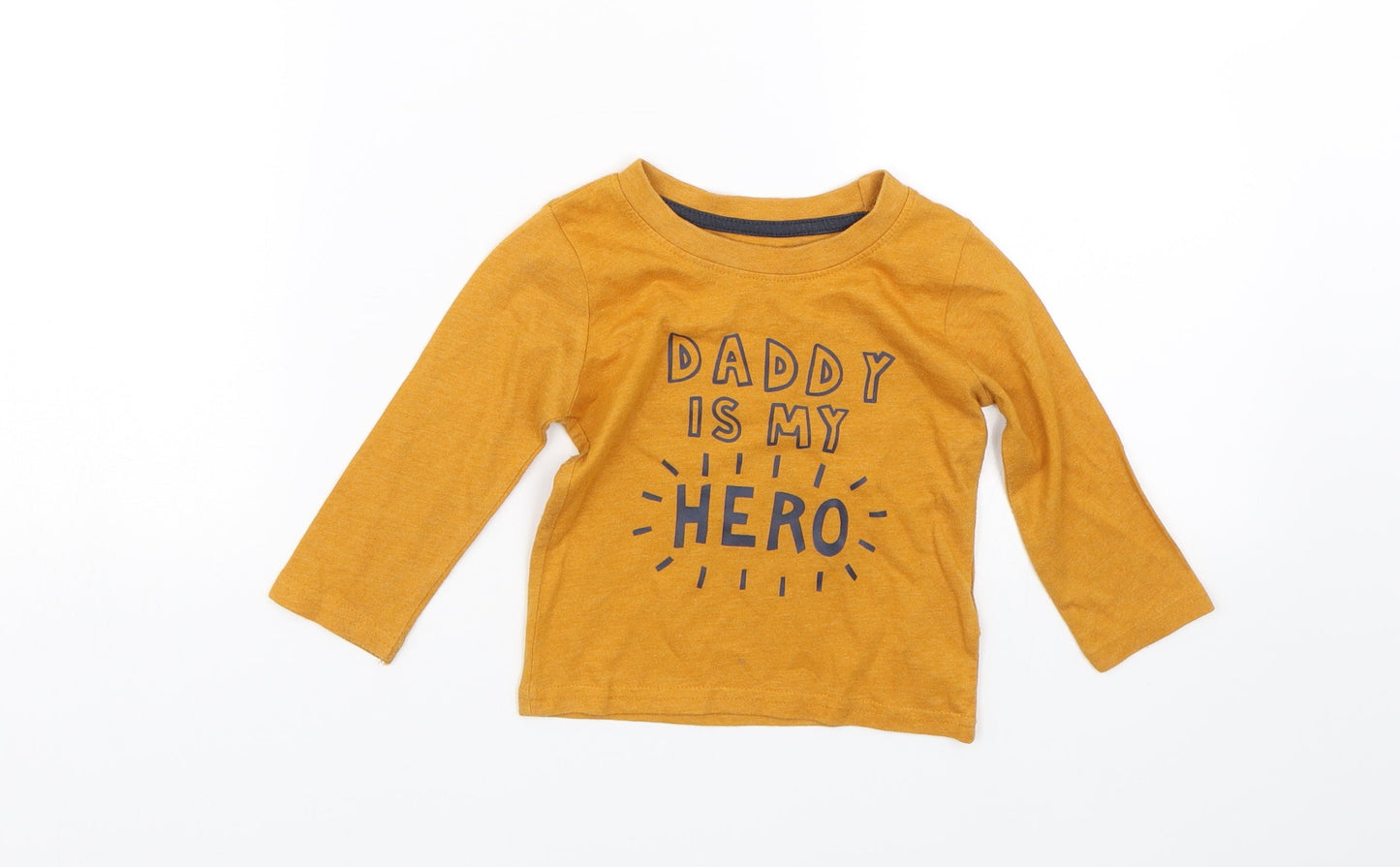 Primark Baby Yellow   Basic T-Shirt Size 9-12 Months