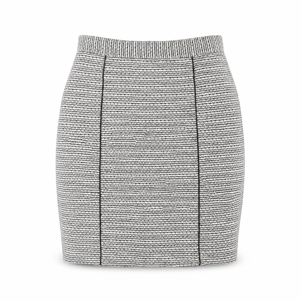H&M Womens White Striped  Straight & Pencil Skirt Size 12