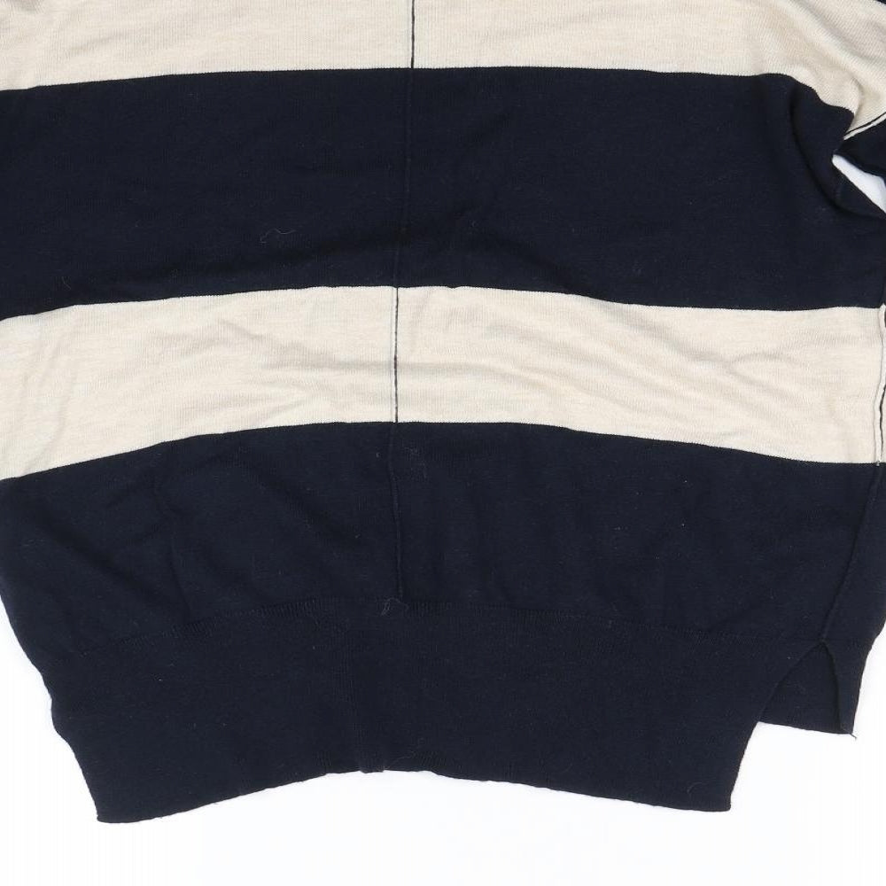 NEXT Womens Blue Striped  Pullover Jumper Size 6