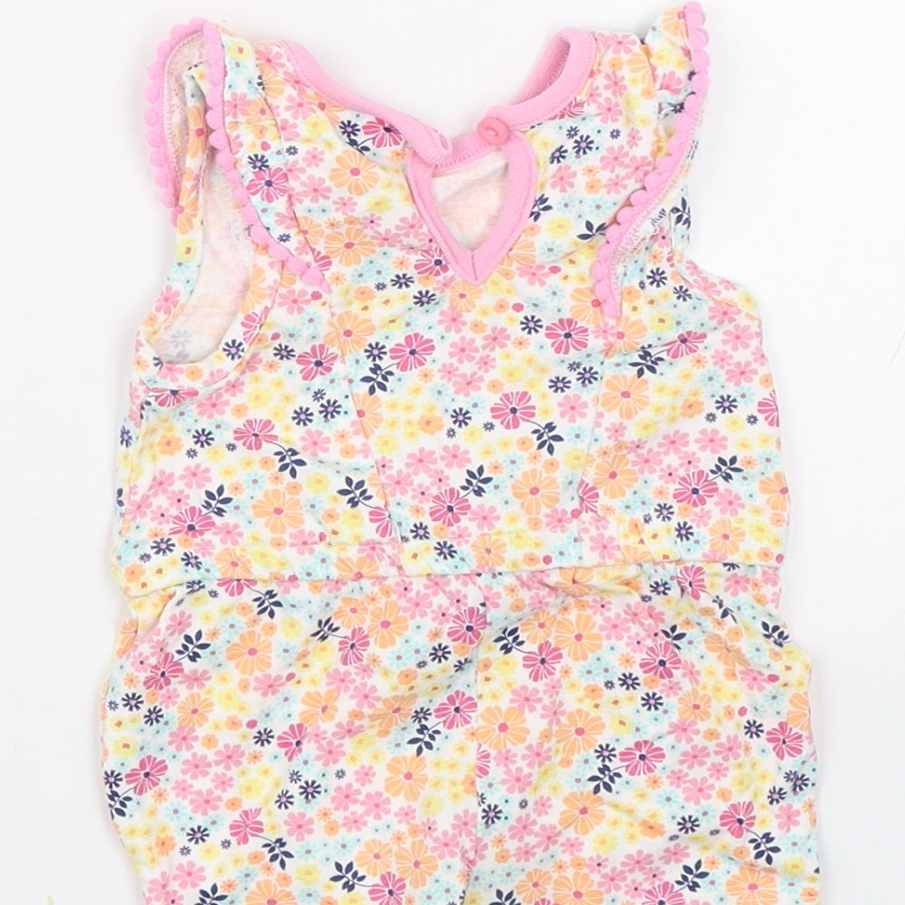 M&Co  Multicoloured Floral  Jumpsuit Outfit/Set Size 0-3 Months