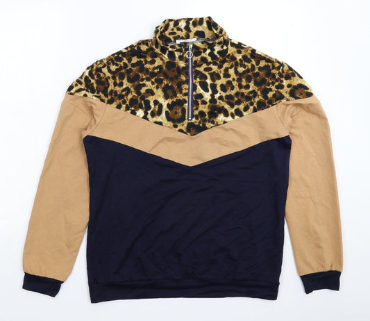 Sheshow Womens Multicoloured Animal Print  Jacket  Size M