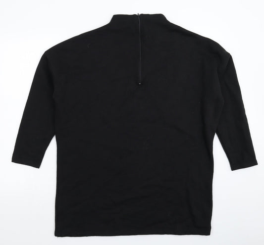 Missguided Womens Black   Pullover Sweatshirt Size 10  - Oversized