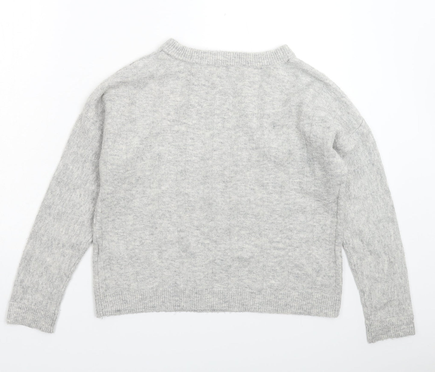 Marks and Spencer Womens Grey  Knit Pullover Jumper Size 8
