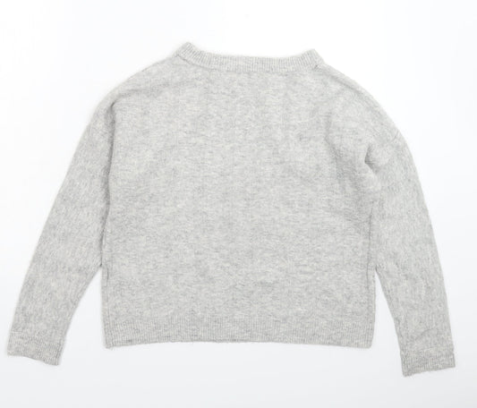 Marks and Spencer Womens Grey  Knit Pullover Jumper Size 8