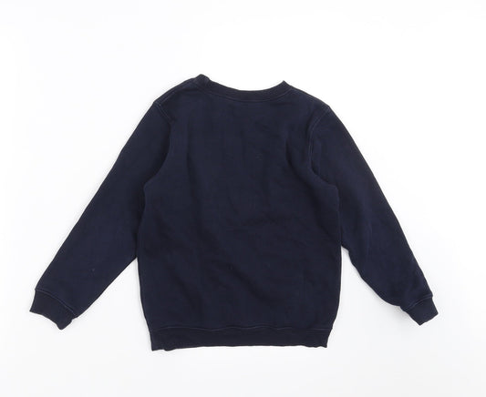 Matalan Boys Blue   Pullover Sweatshirt Size 7 Years  - school