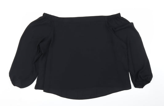 Select Womens Black   Basic Blouse Size 18