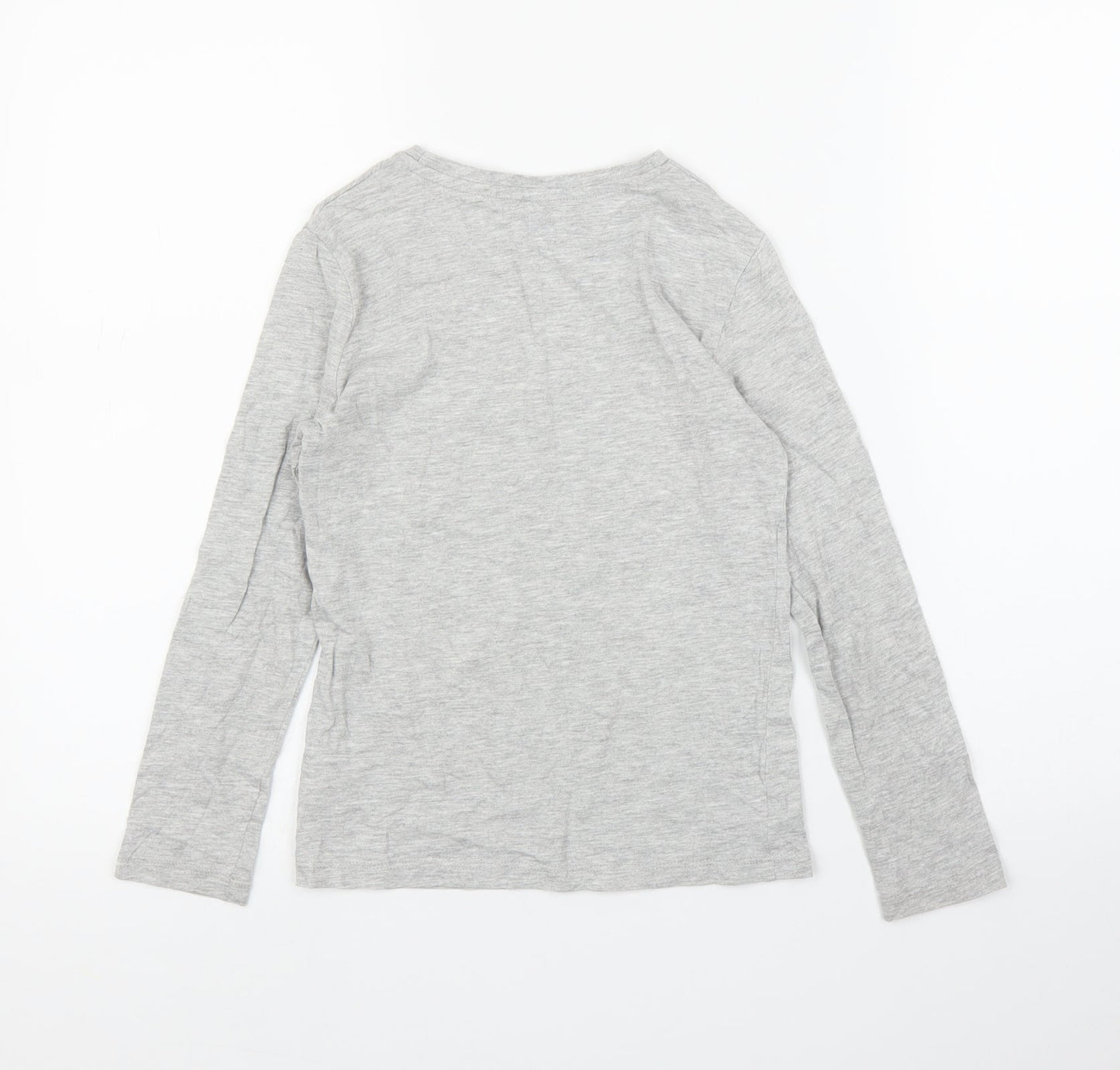 H&M Girls Grey   Basic T-Shirt Size 7 Years