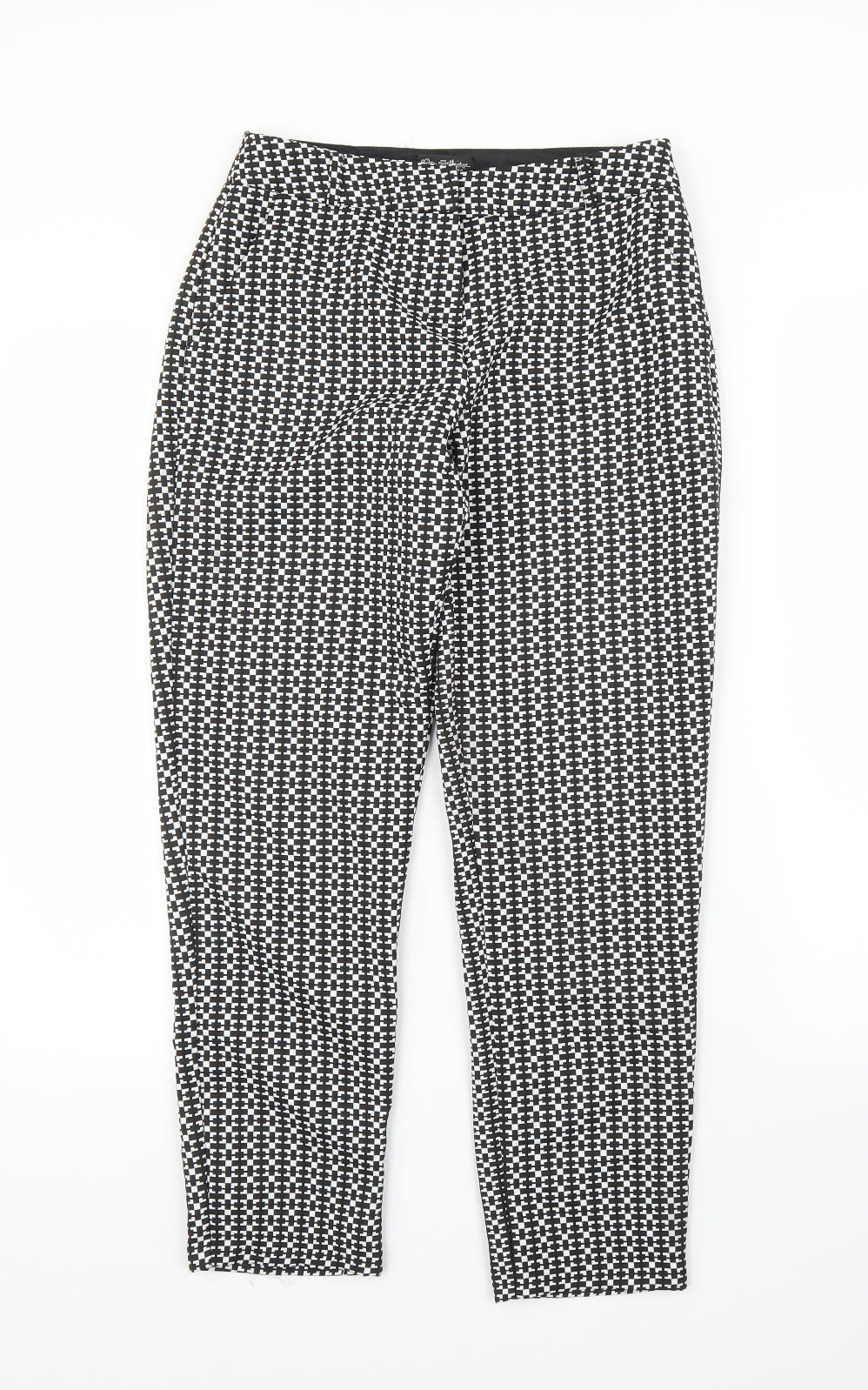 Miss Selfridge Womens Black   Capri Trousers Size 6 L23 in