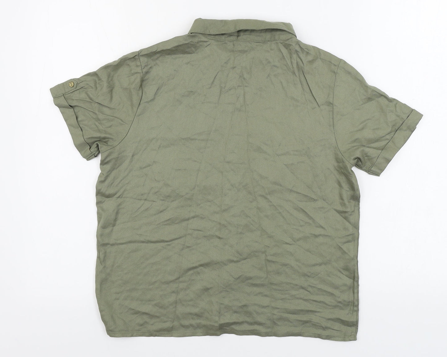 Miss Evie    Girls Green   Basic Button-Up Size 13-14 Years