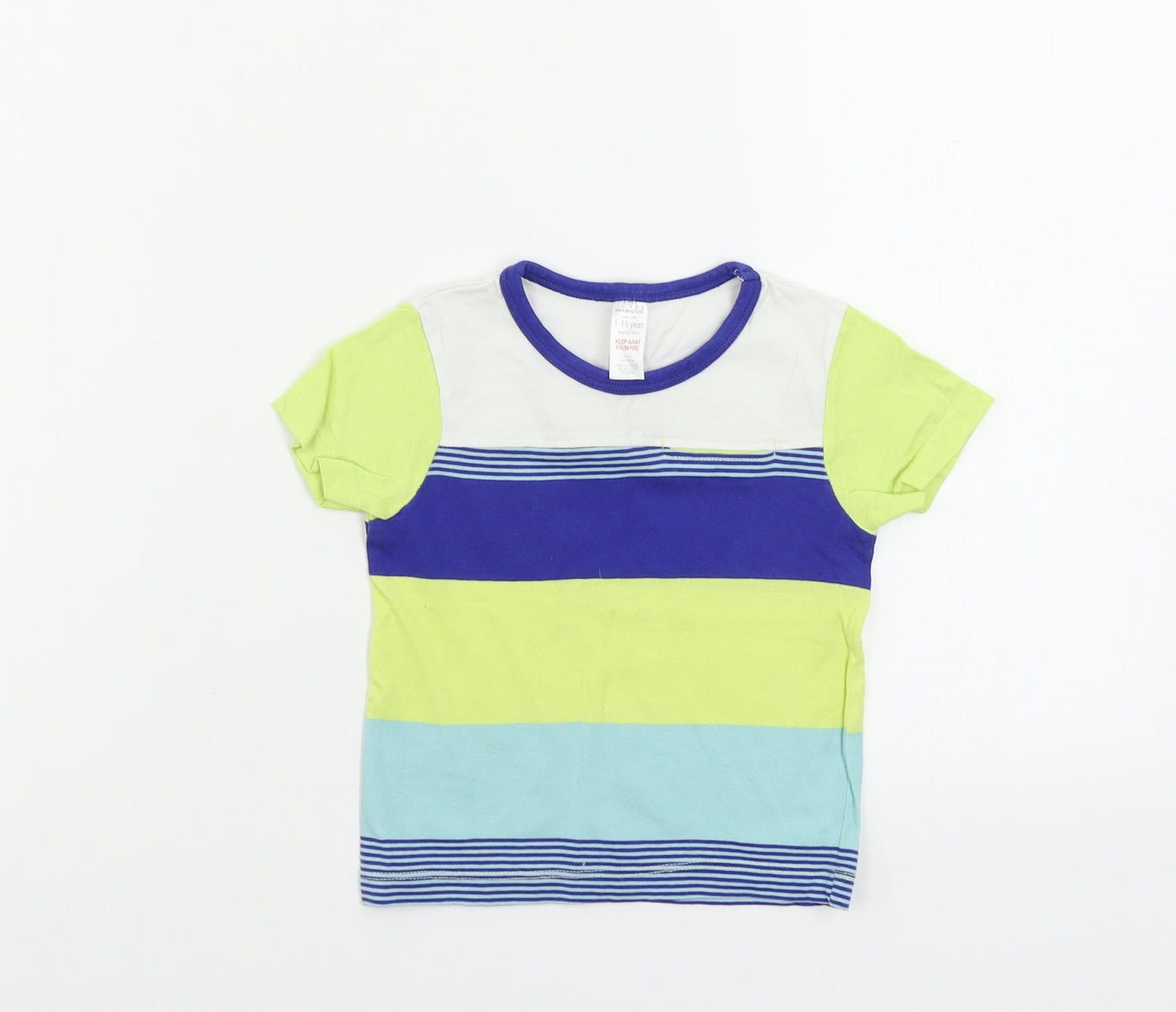 Mini Club  Boys Blue   Basic T-Shirt Size 12-18 Months