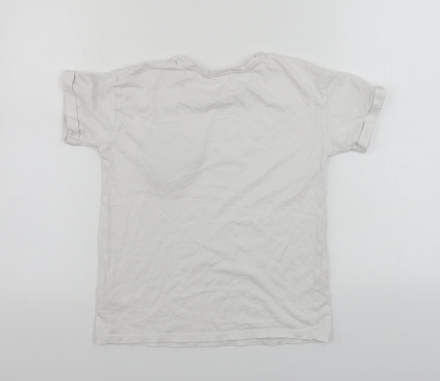 George  Girls White   Basic T-Shirt Size 9-10 Years