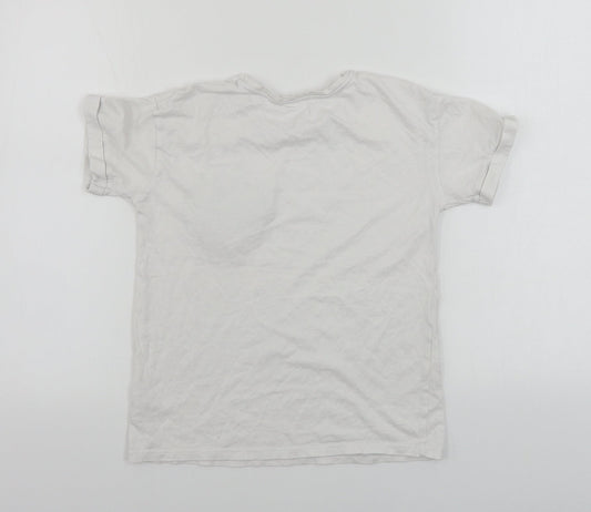 George  Girls White   Basic T-Shirt Size 9-10 Years