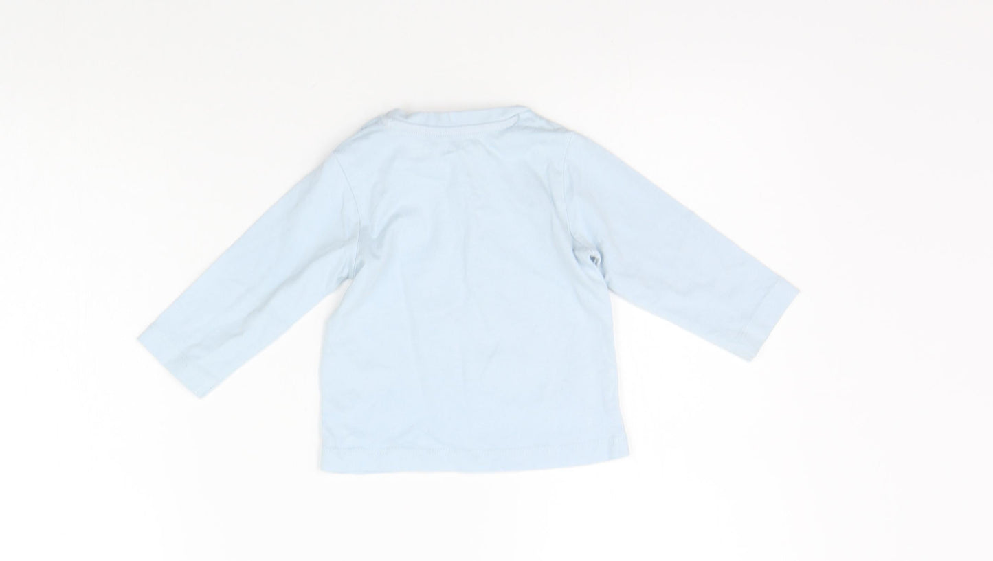Nutmeg Baby Blue   Basic T-Shirt Size 6-9 Months