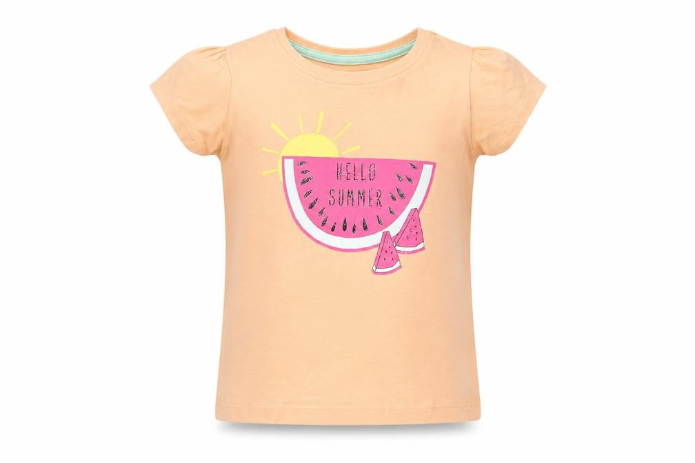Primark Girls Orange   Basic T-Shirt Size 12-18 Months