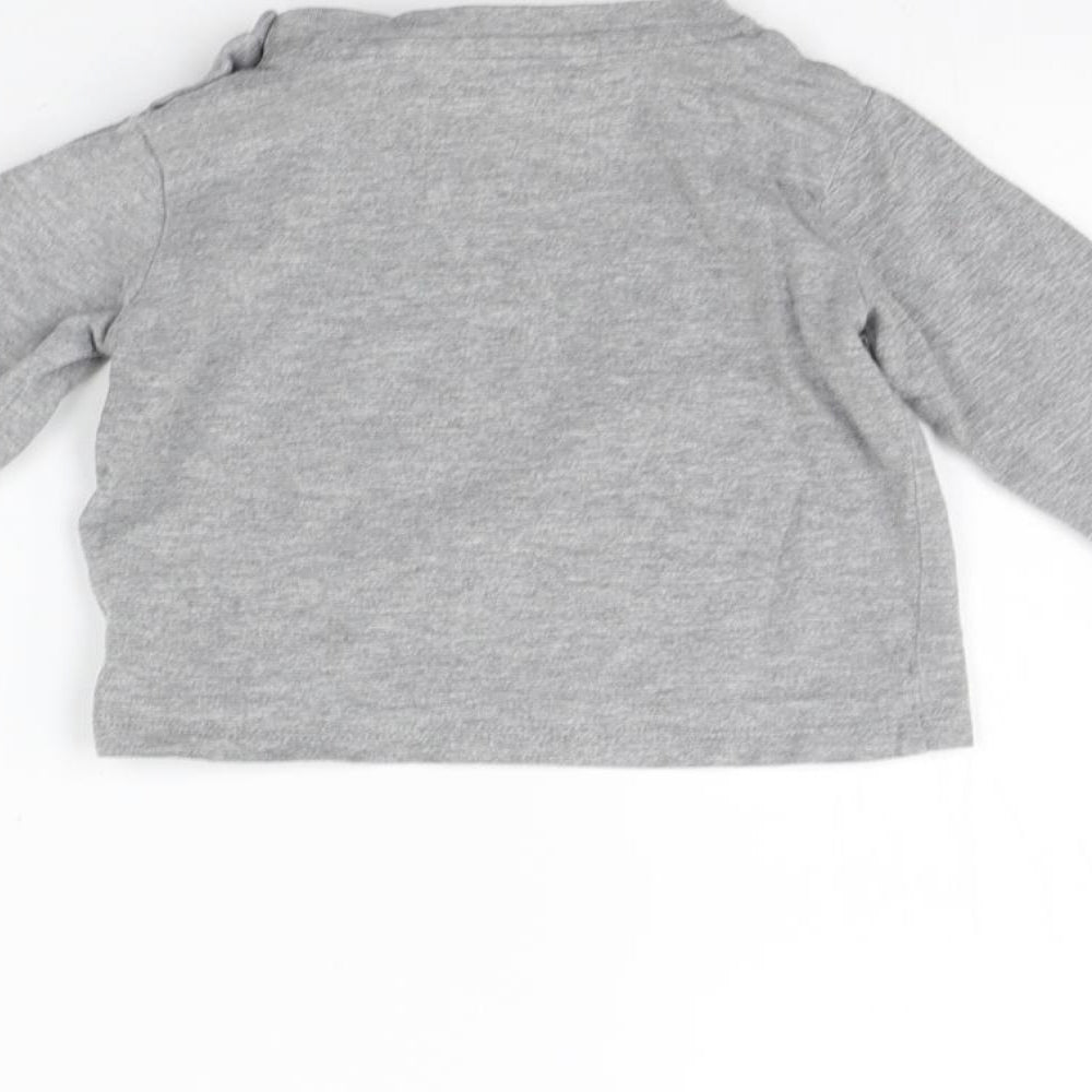 TU Girls Grey   Basic T-Shirt Size 6-9 Months