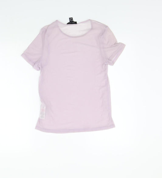New Look Womens Purple   Basic T-Shirt Size 8